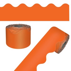 Carson Dellosa Education 65' Orange Rolled Scalloped Bulletin Board Borders (1 roll) - 1 of 4