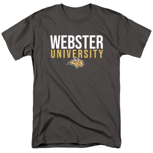 Webster University Official Stacked Unisex Adult T Shirt, Black - image 1 of 4