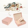 Unique Bargains PU Leather 2 Layer Jewelry Box with Drawer - 2 of 4