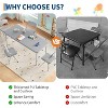 Nasitip Rectangular Folding Table, 47.2" Table for Living Room, Meeting Room, Apartment - 4 of 4