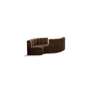 Meridian Furniture,Arc Velvet Modular Sofa - 1 of 4