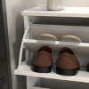 VANIRROR Wooden Shoe Cabinet for Entryway, White Shoe Storage Organizer with 3 Flip Doors, 20.94 x 9.45 x 43.11” for Efficient Space-Saving - 4 of 4