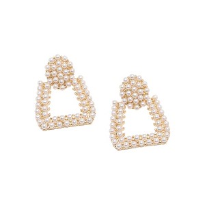 SOHI Women's Party Pearls Drop Earring - 1 of 4