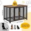 Nasitip 48''Large Dog Crate Furniture with Top Access Door, Heavy Duty Dog Crate, Indestructible Pet Dog Cage for Medium - 4 of 4