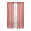 Kate Aurora Basic 2 Pack Sheer Voile Home Window Curtains - 2 of 2