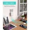 iHome Slim 4-Port USB Wall Charger, AC Pro Multiport Plug Adapter, Phone Charging Block with 4 Ports, Flat USB Wall Adapter for Home & Travel - 2 of 4