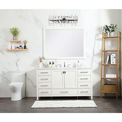 Elegant Chrome Crystal 30-inch Dimmable Bath Sconce