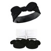 Hudson Baby Infant Girl Headband and Socks Set, Velvet Knot, 0-9 Months - 4 of 4