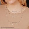 Women's Sterling Silver Paperclip Chain Fashionable and Exquisite, Suitable for Daily Wear - 4 of 4