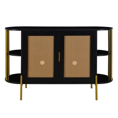 Bella Depot 47.2''W 2-Door Elegant Curved Dining Cabinet