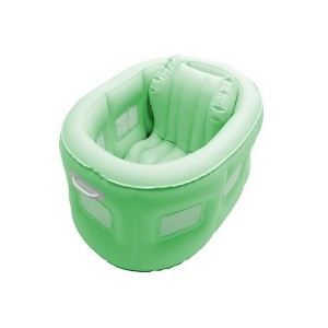 Swim Central 4-in-1 Room to Grow Portable Inflatable Baby Bathinet - Green - 1 of 4