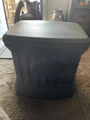 5 cu. ft. Outdoor Sand and Salt Storage Bin in Black