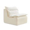 Sapphtopaz Sofa Chair with Upholstered Backrest Comfy Couches for Living Room with Removable Cushion Couch for Apartment,Bedroom - 2 of 4
