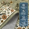 Modern Foldable Area Rugs, Vintage Striped Washable Low Pile Carpet Indoor Easy Care Soft Non Slip Rug for Bedroom Living Room Entryway - 3 of 4