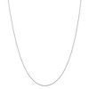 Black Bow Jewelry 0.8mm 14k White Gold Round Diamond Cut Wheat Chain Necklace - 3 of 4