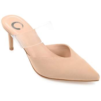 Journee Collection Womens Ollie Mules Low Stiletto Pointed Toe Pumps