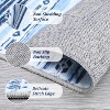 Large Washable Area Rug, Grey Ultra-Soft Low Pile Vintage Distressed Carpet, Non-Slip Foldable Indoor Rug for Living Room Bedroom Dining - 3 of 4