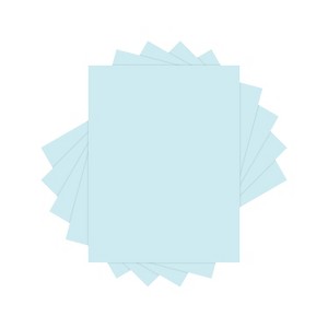 Lettermark Colors 30% Recycled Colored Paper 20 lbs. 8.5" x 11" Blue 500 Sheets/Ream (94284) - 1 of 2