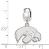 Black Bow Jewelry Sterling Silver Iowa Hawkeyes NCAA Bead Charm - 3 of 4