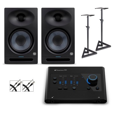 PreSonus Quantum ES2 Audio Interface with Eris 2nd Gen Studio Monitor Pair (Cables & Stands Included) STUDIO8