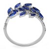 Slickblue Women's London Blue & Clear Spinel Ring in Polished Stainless Steel, Marquise Cut, Timeless & Stylish, Size 5-10 - 4 of 4