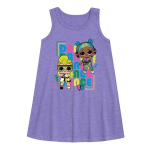 Girls' - LOL Surprise! - Dance Queens Graphic Sleeveless Aline Dress - 1 of 2
