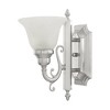 Livex Lighting French Regency 1 - Light Vanity in  Brushed Nickel - 3 of 4