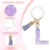 Unique Bargains Resin Lightweight Decorative Sparkling Purple Sequins Tumbler Cup Charm - 3 of 4