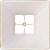 Springcrest Set of 2 Square Lamp Shades Rust Small 5" Top x 9" Bottom x 10" High Spider with Replacement Harp and Finial Fitting - 4 of 4