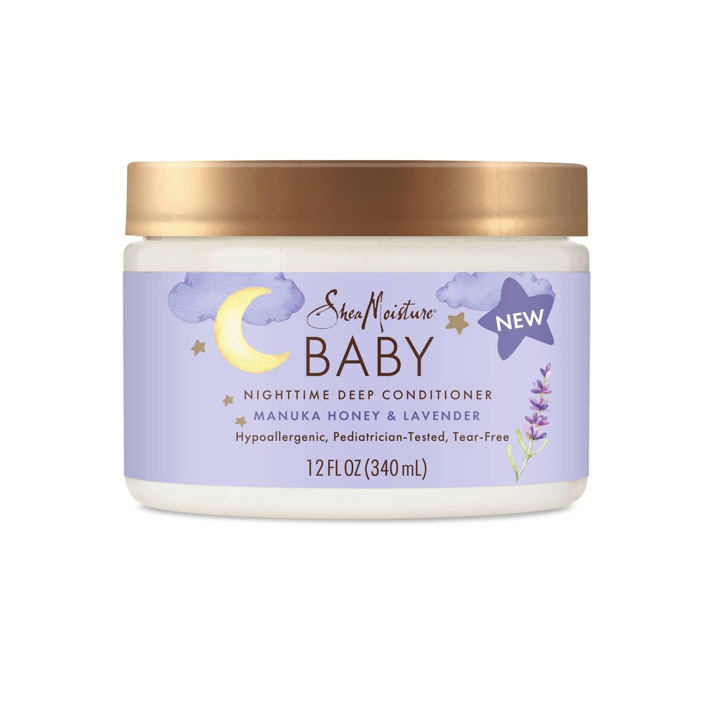 Photos - Shower Gel Shea Moisture SheaMoisture Baby Manuka Honey & Lavender Nighttime Deep Conditioner - 12 
