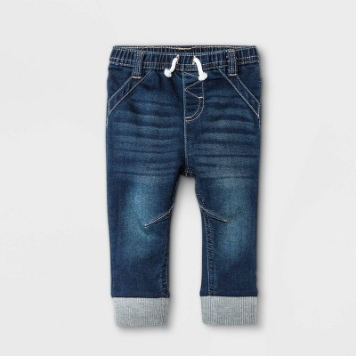 Image of Baby Boys' Jogger Jeans - Cat & Jack™ Dark Wash