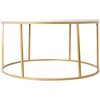 Mark & Day Geta 18"H x 36"W x 36"D Modern White Coffee Table - 3 of 4