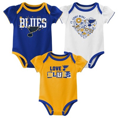 NHL St. Louis Blues Baby Girls' 3pk Bodysuit