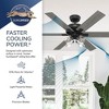 Hunter Fans 52" Fonthill Matte Black Lighted Ceiling Fan with 6 Blades and LED Light Kit for Ultimate Comfort and Style - 2 of 4