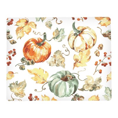 Placemats Set of 6, Fall Leaf Pumpkin Heat Resistant Dining Table