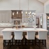 LNC Cuperaition 6-Lights 54" Modern Linear Kitchen Island Pendant  Lights, Polished Gold with 6 Textured Glass - 4 of 4