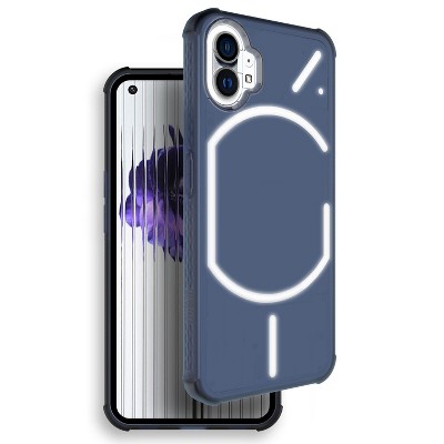 TUDIA Cover Per Nothing Phone (2) [SKN]: Antiurto E Anti-ingiallimento, Custodia Satinata Opaca Nero