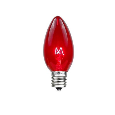 Novelty Lights C7 Incandescent Traditional Vintage Christmas Replacement Bulbs 25 Pack