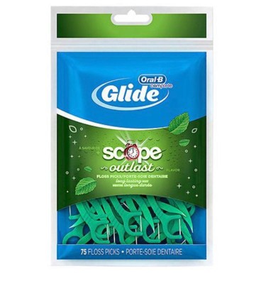 Oral-b Glide With Scope Outlast Dental Floss Picks - Mint - 225ct : Target