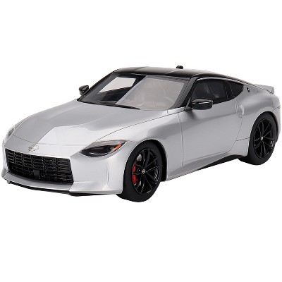 2023 Nissan Z Performance Brilliant Silver Metallic with Black Top 1/18 Model Car by Top Speed
