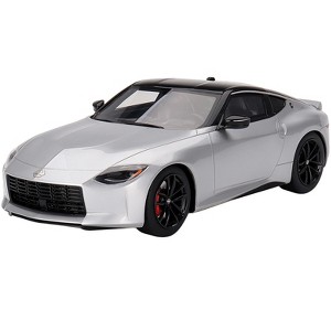 2023 Nissan Z Performance Brilliant Silver Metallic with Black Top 1/18 Model Car by Top Speed - 1 of 4