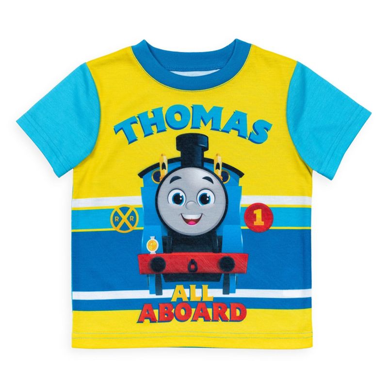 Thomas & Friends Tank Engine Pajama Shirt and Shorts Sleep Set Toddler , 3 of 9