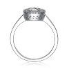 Guili Radiance Sterling Silver Cubic Zirconia Round Cut Halo Style Elegant Timeless Sparkling Luxurious Statement Fashion Jewelry Size 6, 7, 8 - 2 of 4