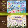 Briarwood Lane Spring Placemat (4-pack) 17x11.25 With God For Spring Placemat - 2 of 4