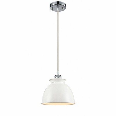 Adirondack - 1 Light Cord Hung Mini Pendant In Industrial Style-10 Inches Tall and 8.13 Inches Wide