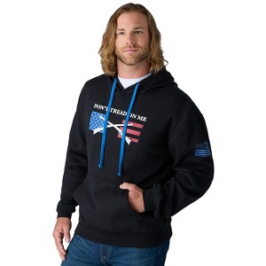 The Lakeside Collection Men's Buckhorn River American Flag Hoodie