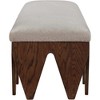 Meridian Furniture,Altair Velour Fur Fabric Bench - 4 of 4
