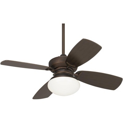 36" Casa Vieja Modern Indoor Ceiling Fan with Light LED Dimmable Oil Rubbed Bronze Opal Glass for Living Room Kitchen Bedroom Family