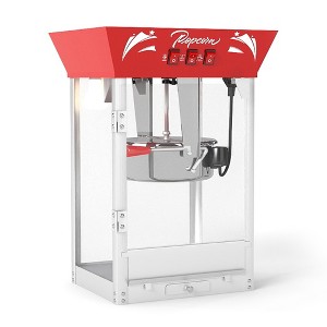 KTMBDW Commercial Popcorn Maker Machine, 12 Oz Kettle Stainless Steel Popcorn Maker with Tempered Glass, Warming Deck for Parties, Home Theater - 1 of 4