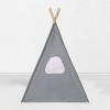 Bacati - Arrows Orange Gray Play Tent for Kids/Toddlers, 100% Cotton Percale Fabric Cover  - 4 of 4
